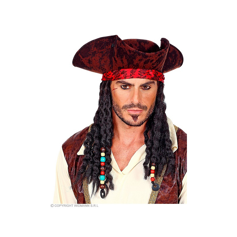 Cappello Pirata con Bandana e Dreds