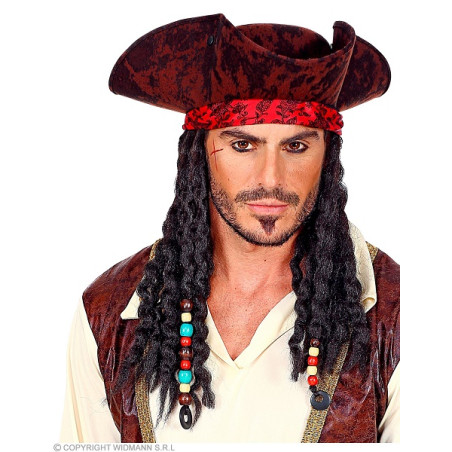 Cappello Pirata con Bandana e Dreds