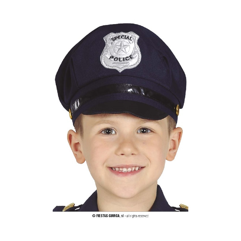 Cappello Poliziotto Blu' Bambino