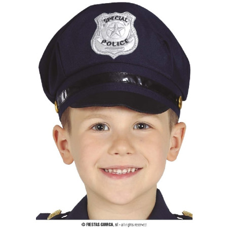Cappello Poliziotto Blu' Bambino