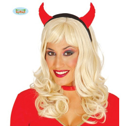 Cerchietto Corna Diavolo in tessuto