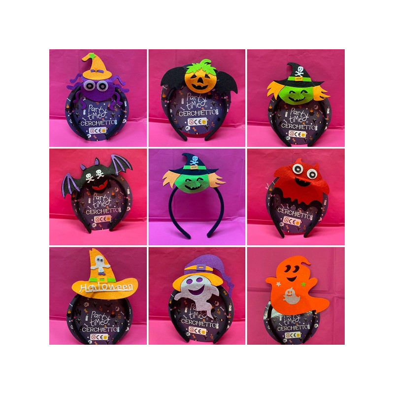 Cerchietto Halloween - 8 mod ass