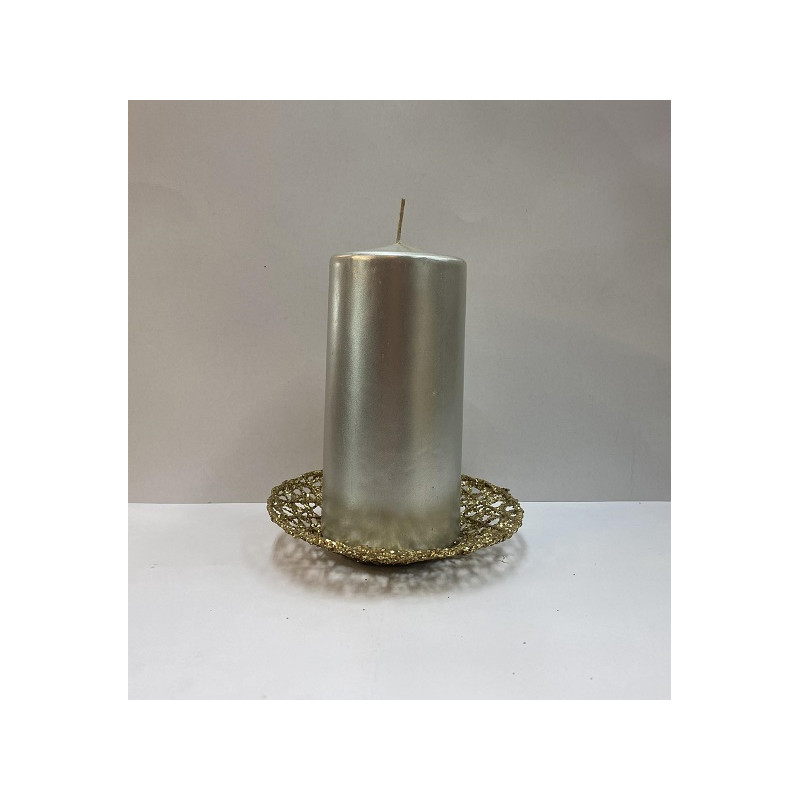 Cero ARGENTO - h 15 cm - diam 7 cm