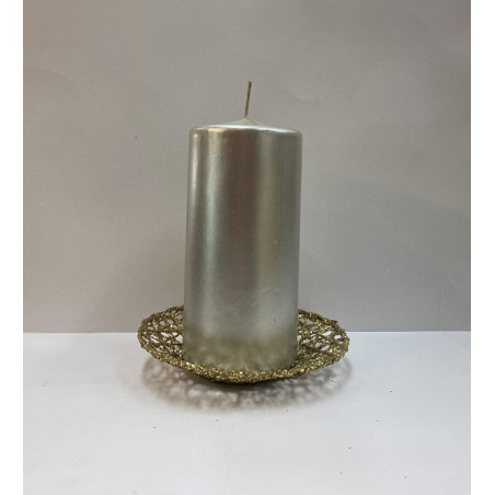 Cero ARGENTO - h 15 cm - diam 7 cm