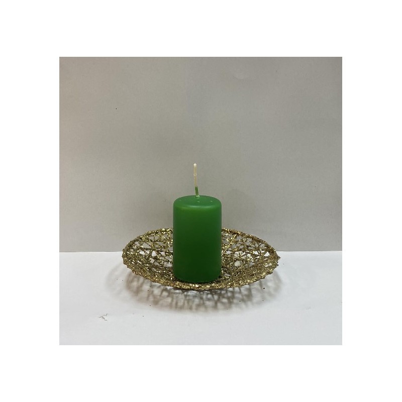 Cero VERDE SMERALDO - h 7 cm - diam 4 cm