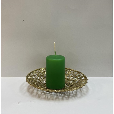 Cero VERDE SMERALDO - h 7 cm - diam 4 cm