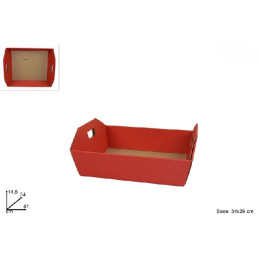 Cesta Rettangolare Rossa 34x29 cm