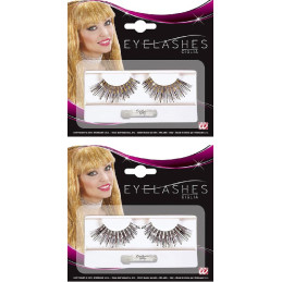 Ciglia Lunghe Nere/Oro - Nere/Argento