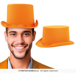 Cilindro Arancione in Raso