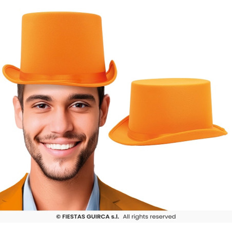 Cilindro Arancione in Raso