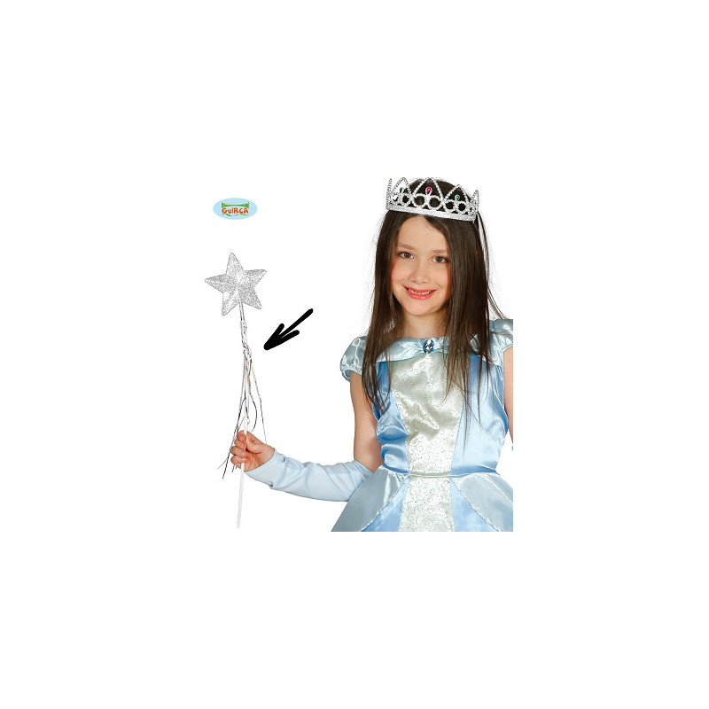 Bacchetta Fata Argento 45 cm