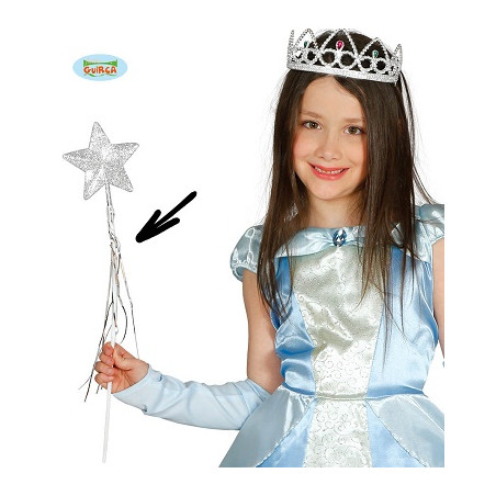 Bacchetta Fata Argento 45 cm