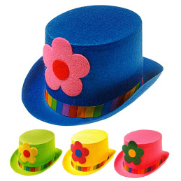 Cilindro Clown con fiore