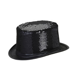 Cilindro Nero in Pajlettes