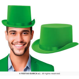 Cilindro Verde in Raso