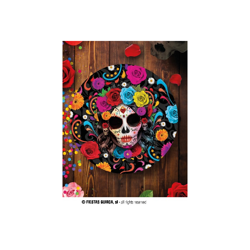 Ciotola Teschio Dia de los Muertos 32 cm