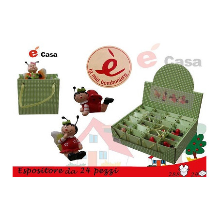 Coccinella in resina con bustina