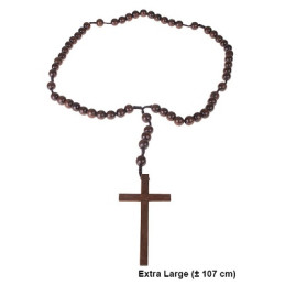 Collana Croce con Rosario 102 cm