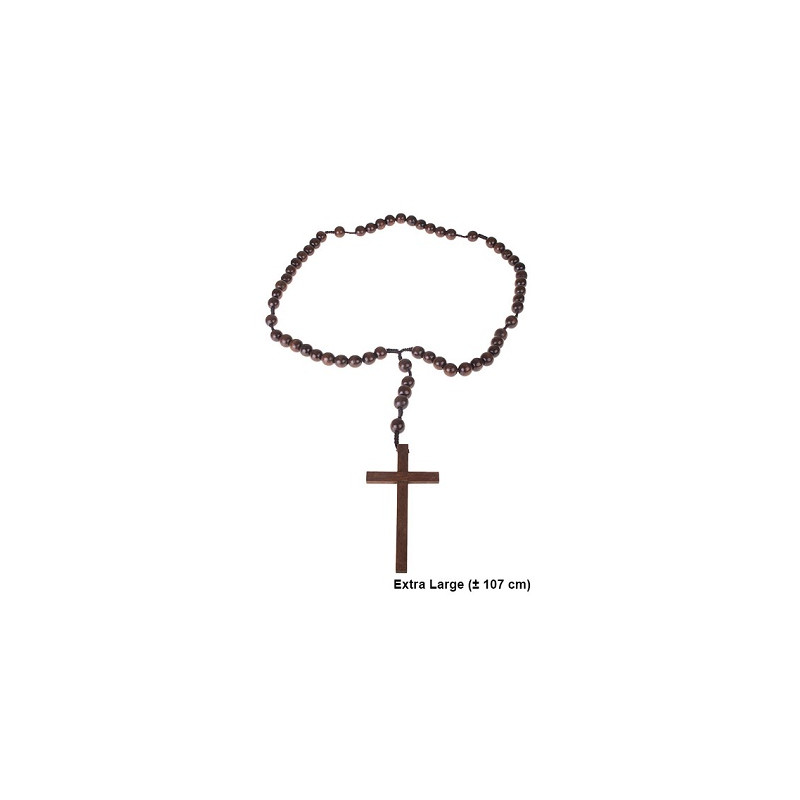 Collana Croce con Rosario 102 cm
