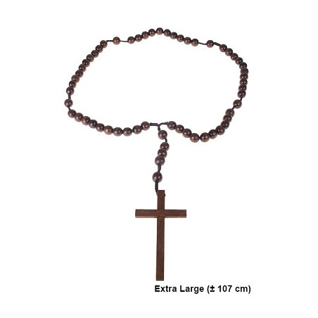 Collana Croce con Rosario 102 cm