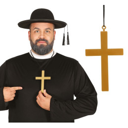 Collana Croce Oro in plastica