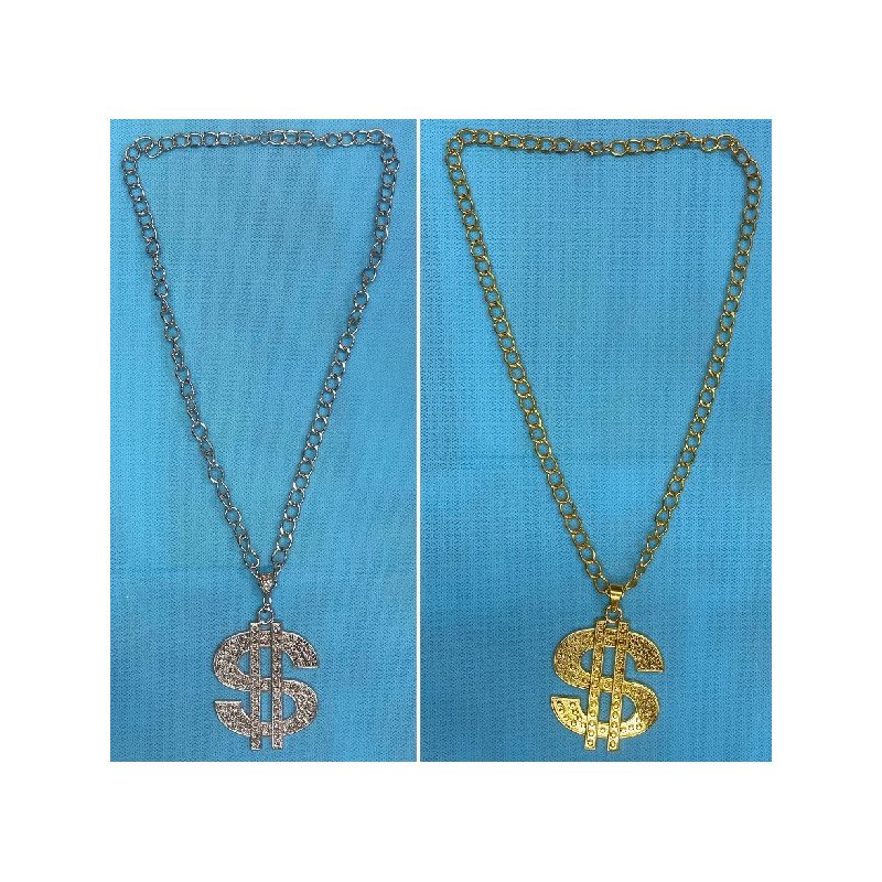 Collana Dollaro Oro e Argento in metallo