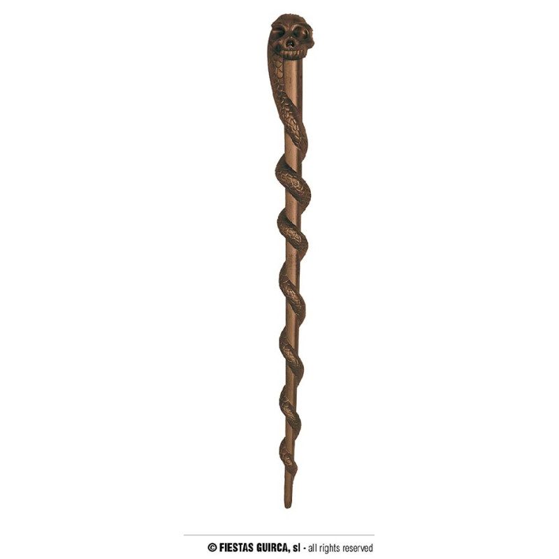 Bacchetta Mago Harry Potter con serpente 34 cm