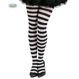 Collant Rigato Bianco/Nero