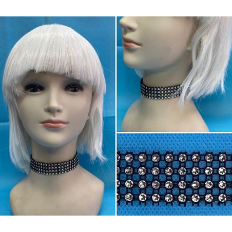 Collarino Punk con Strass