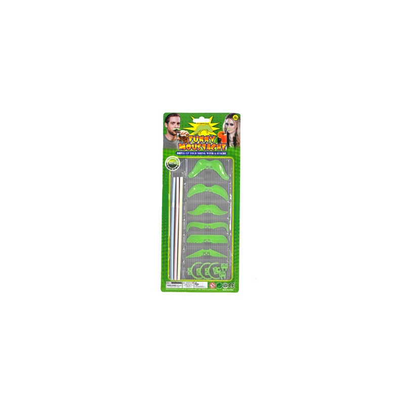 Baffi con cannuccia (cf. 6 pz)