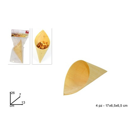 Cono stuzzichini 12 cm (cf. 4 pz)
