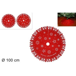 Copribase Albero Rosso 100 cm - 2 mod ass