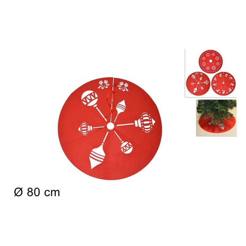 Copribase Albero Rosso 80 cm - 3 mod ass