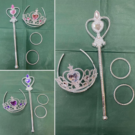 Corona Argento con scettro e bracciale
