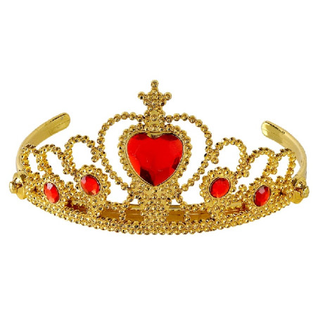 Corona Oro con gemme Rossa