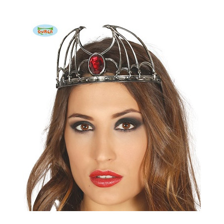 Corona Pipistrello con gemma rossa