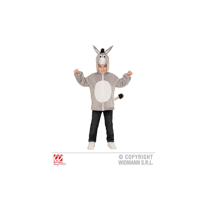 Costume ASINO (Felpa) - Tg 3/5 anni 113 cm