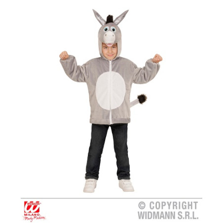 Costume ASINO (Felpa) - Tg 3/5 anni 113 cm