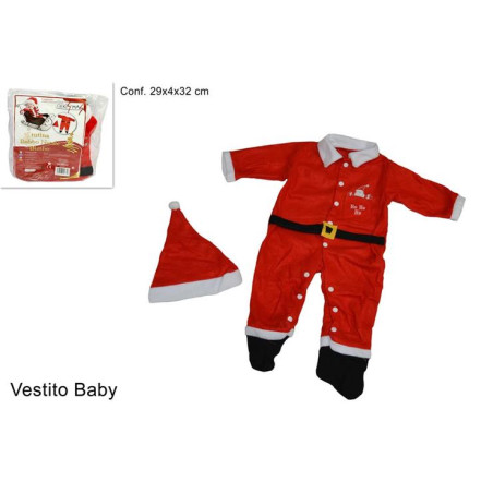 Costume BABBO NATALE - Tg 6/12 mesi