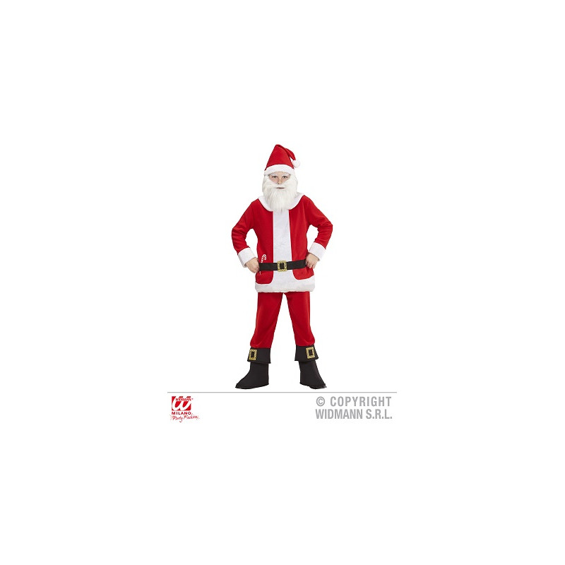 Costume BABBO NATALE con pancia imbott - Tg L 11/13 anni 158 cm