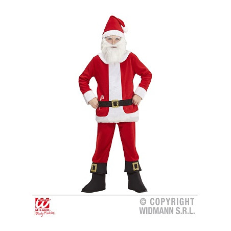Costume BABBO NATALE con pancia imbott - Tg L 11/13 anni 158 cm