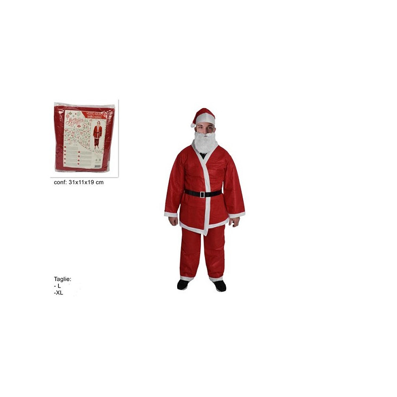 Costume BABBO NATALE Eco - Tg UNICA