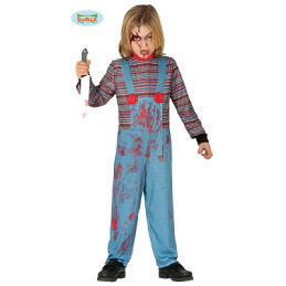 Costume BAMBOLA ASSASSINA CHUCKY - Tg 10/12 anni