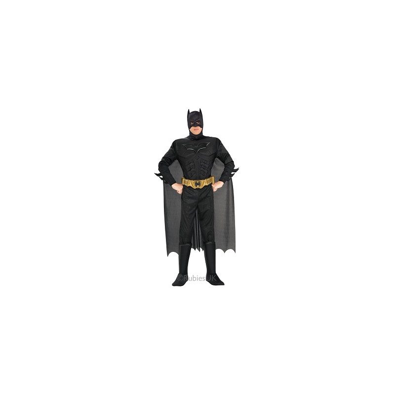 Costume BATMAN con muscoli Deluxe - Tg L 8/10 anni