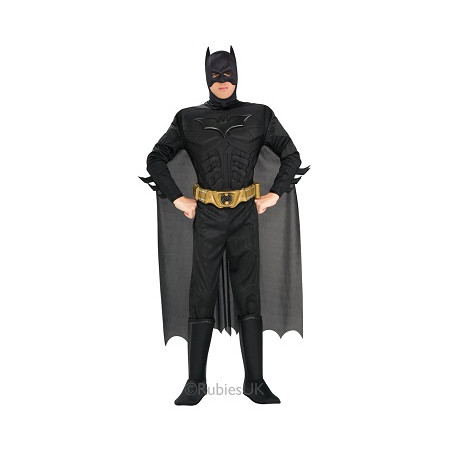 Costume BATMAN con muscoli Deluxe - Tg L 8/10 anni