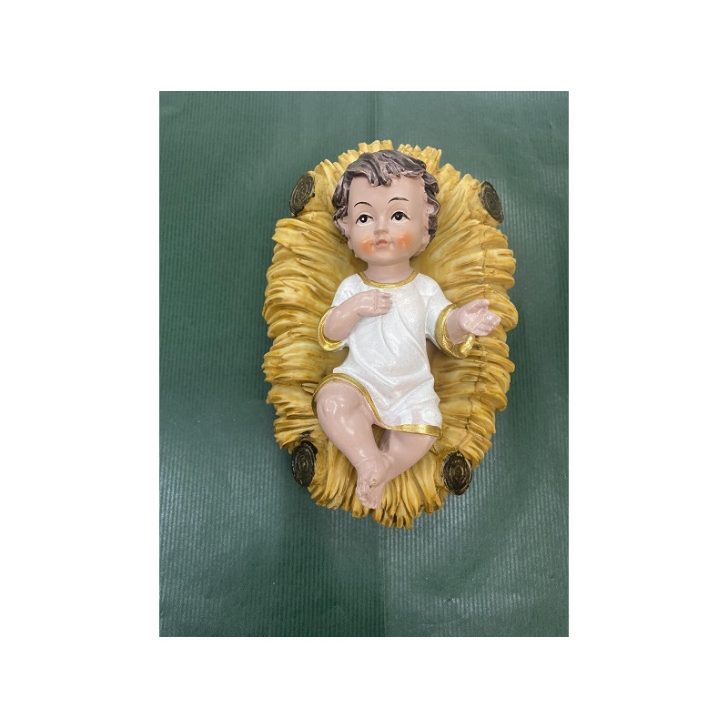 Bambino 19 cm con culla