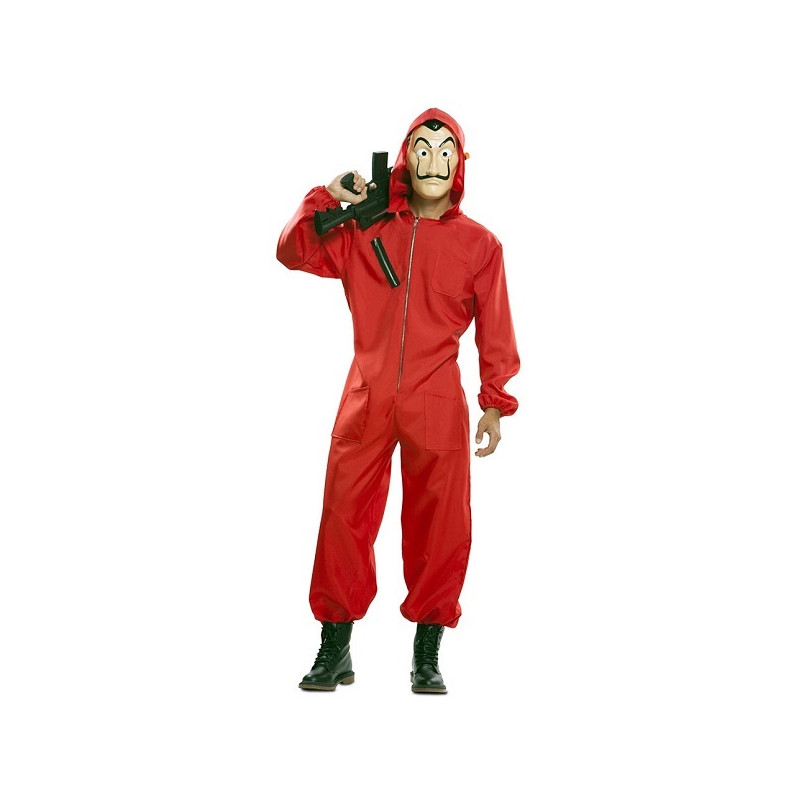 Costume DALI' Casa di Carta con Maschera - Tg M/L 50/52