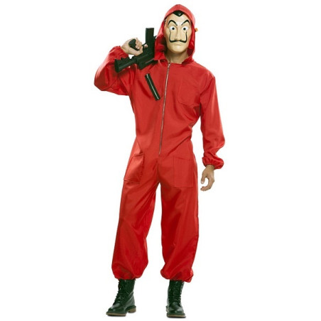 Costume DALI' Casa di Carta con Maschera - Tg M/L 50/52