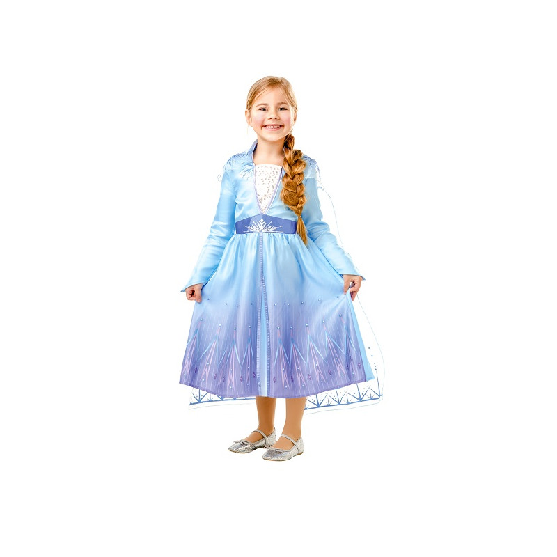 Costume ELSA Frozen 2 - Tg L 7/8 anni 128 cm