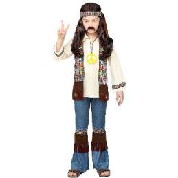 Costume HIPPIE - Tg L 11/13 anni 158 cm